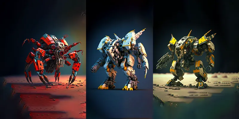 Lego Mecha Construction Blocks generated by undefined