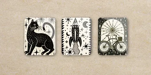 Magical Tarot-style Illustrations generated by dalle