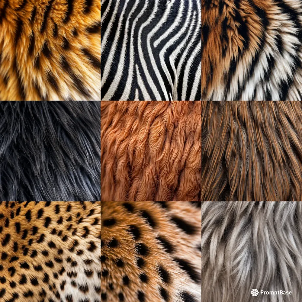 Animal Furs Realistic Close Ups