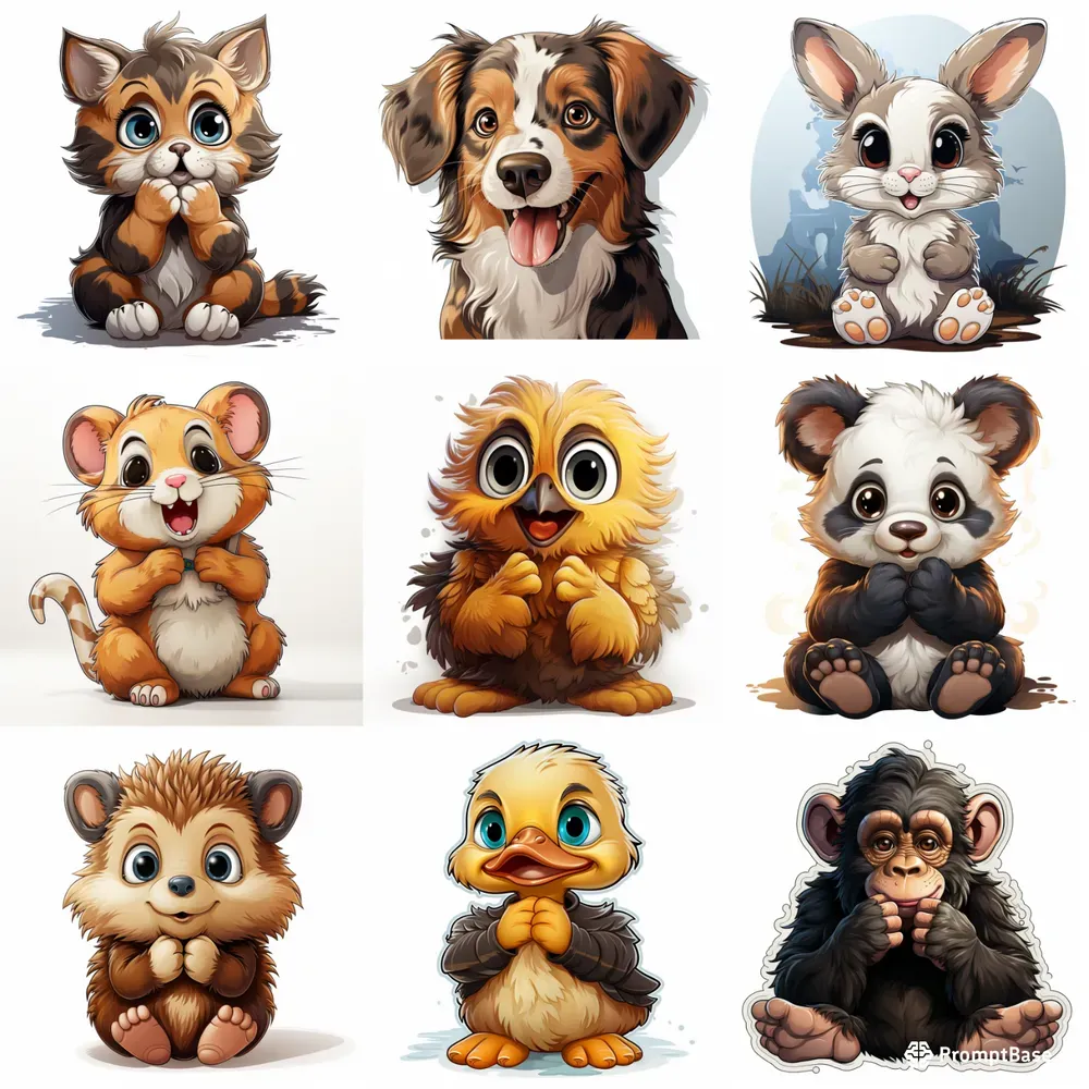 Charming Animated Sticker Crafts