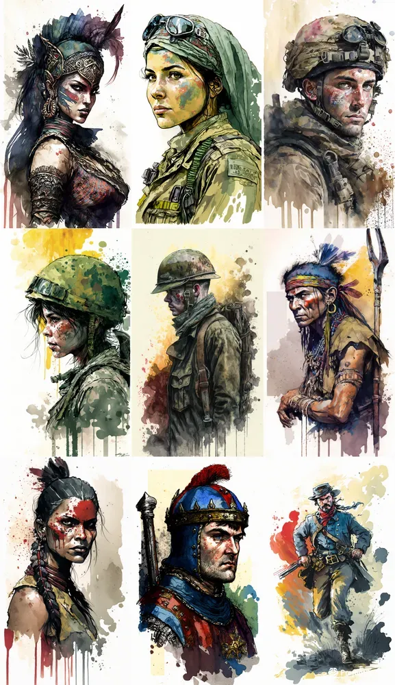 Portraits Of Soldiers