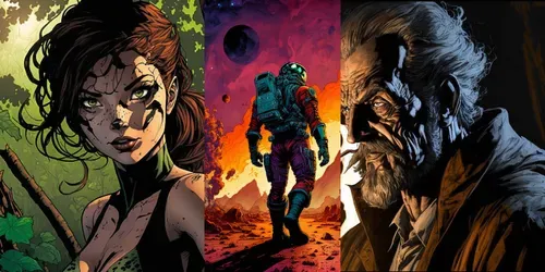 Comic Style Characters And Scenes generated by midjourney