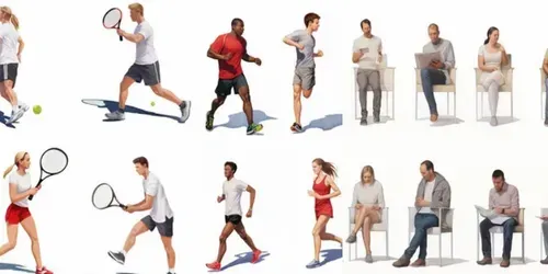 Cutout People generated by midjourney