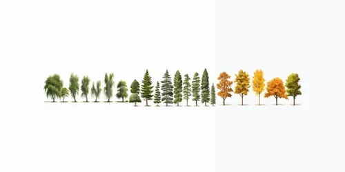 Cutout Trees generated by midjourney