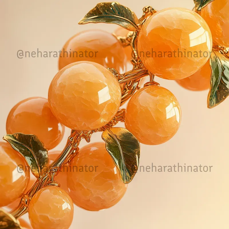 Jade Sculptures With Gilded Accents