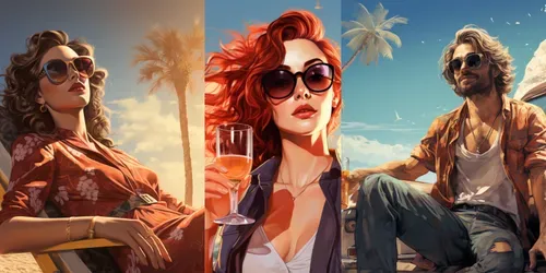 Grand Theft Auto Vibes generated by midjourney