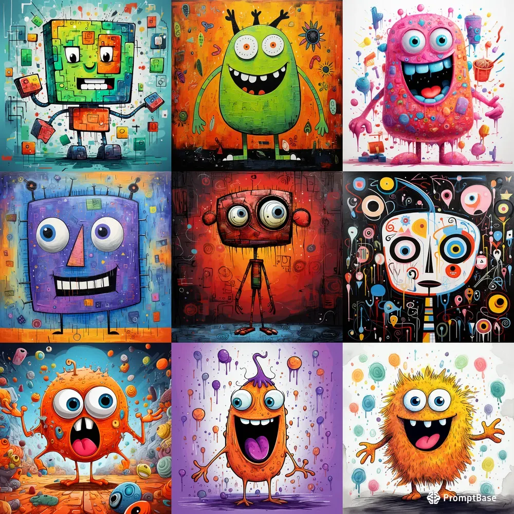 Quirky Playful Cartoon Characters
