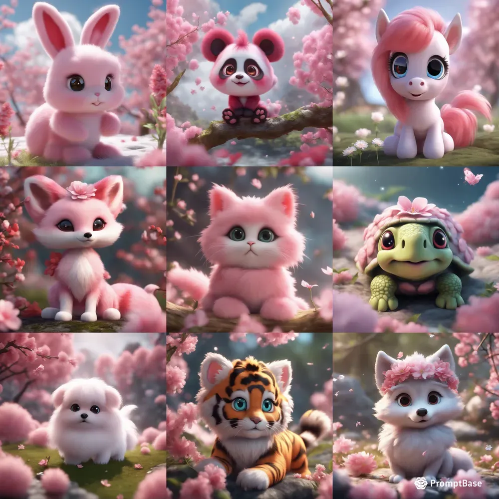 The Fluffy Pink Animals
