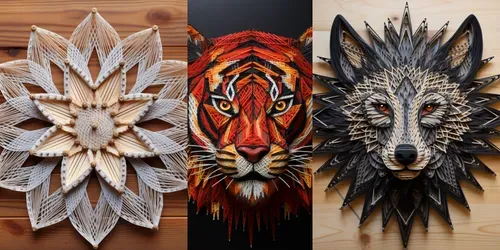 Make It In String Art Style generated by midjourney
