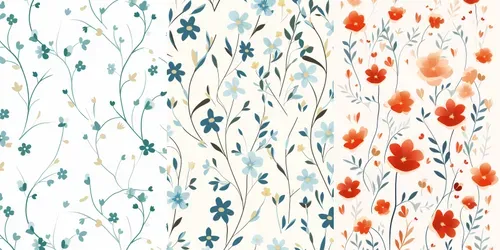 Floral Pattern Wallpapers generated by midjourney