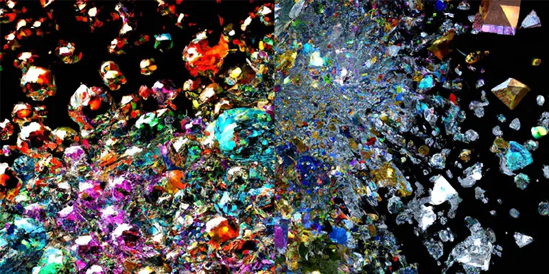 Diamonds Falling From the Sky generated by undefined