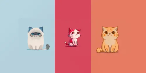 Cute Cats Illustrations generated by midjourney