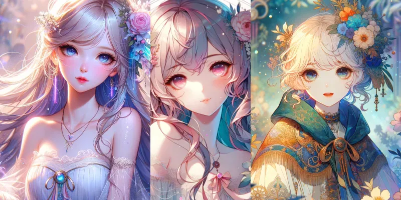 Beautiful Anime Girls generated by undefined