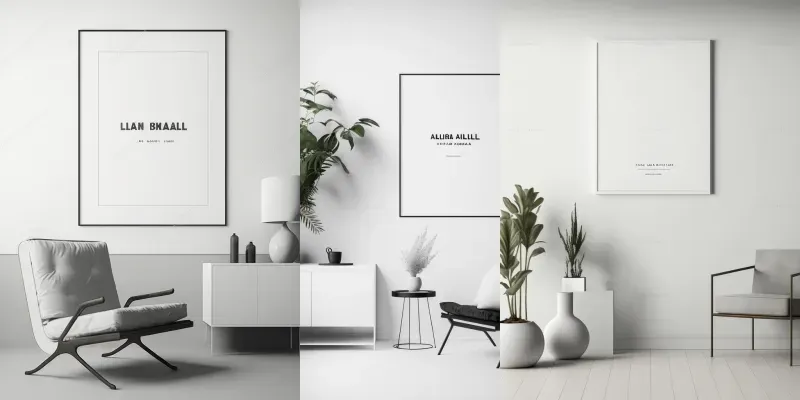 Mockups For Canvas Prints And Posters generated by undefined