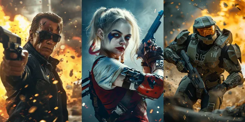 Epic Gaming Character Posters generated by undefined