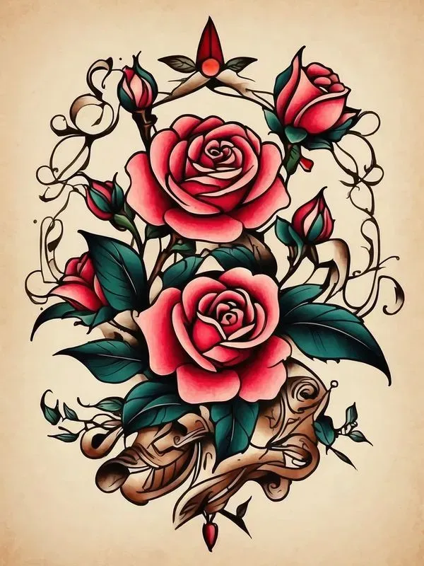 American Traditional Old School Tattoos