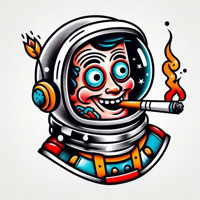 Funny New School Tattoos