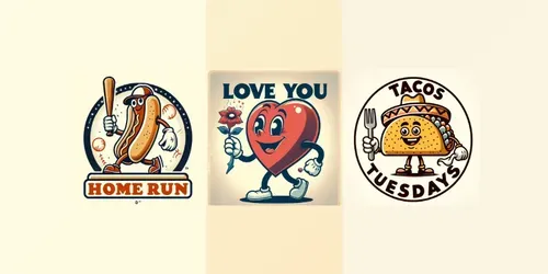 Retro Mascot Rubberhose Character Designs generated by dalle