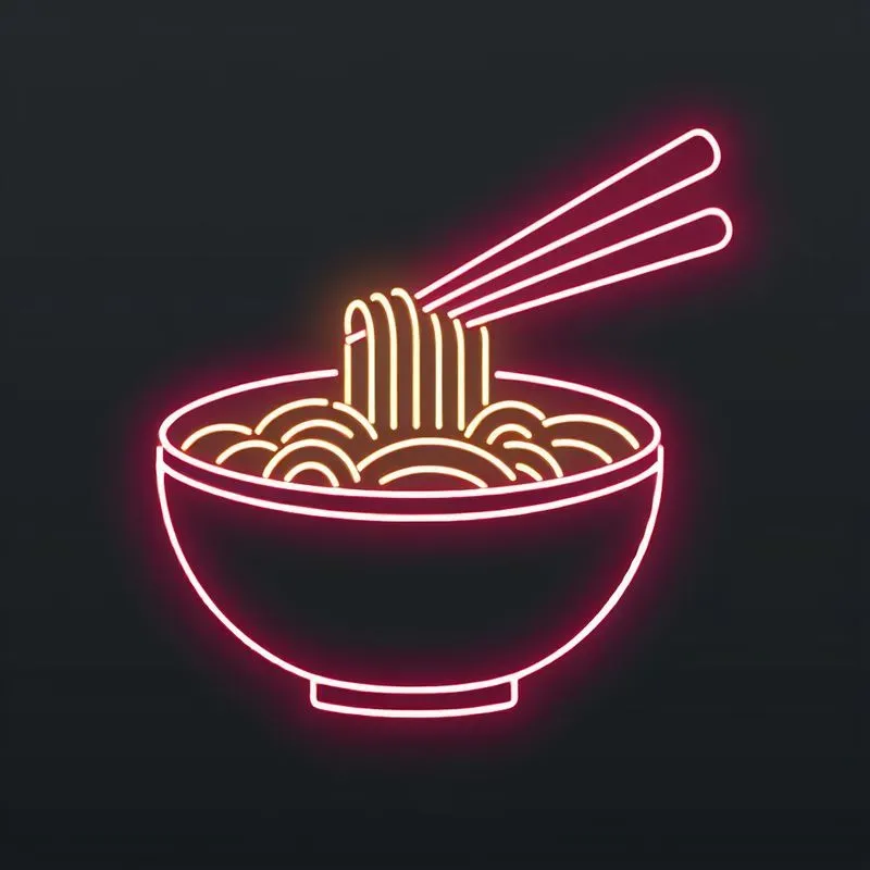Vibrant Neon Glow Illustrations