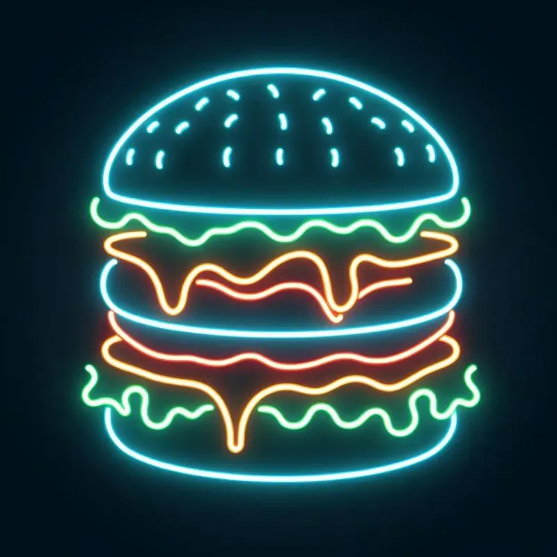 Vibrant Neon Glow Illustrations