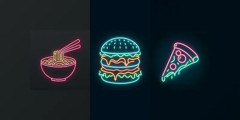 Vibrant Neon Glow Illustrations generated by undefined