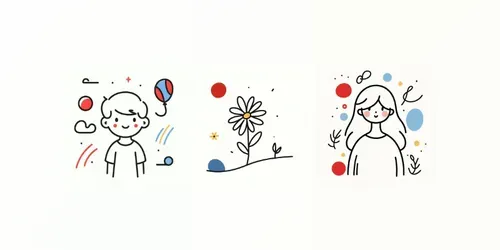 Cute Hand Drawn Doodles generated by dalle