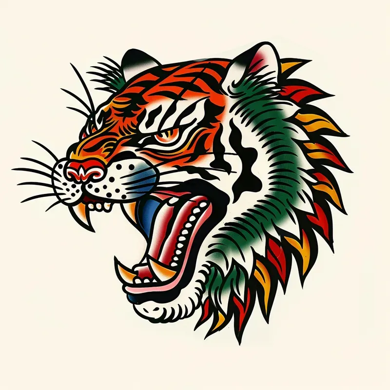 American Traditional Flash Tattoos