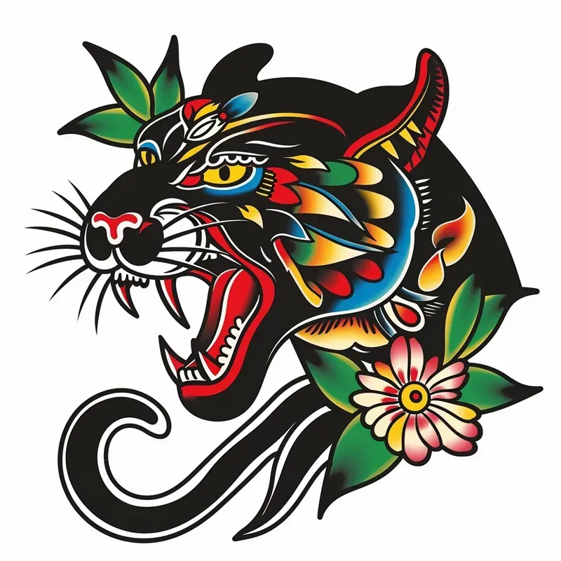 American Traditional Flash Tattoos