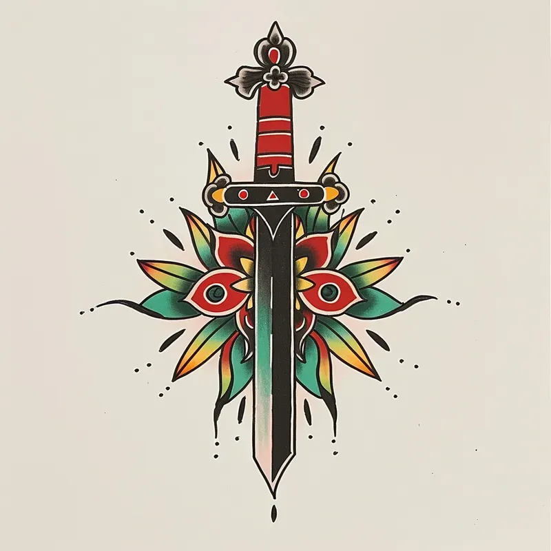 American Traditional Flash Tattoos