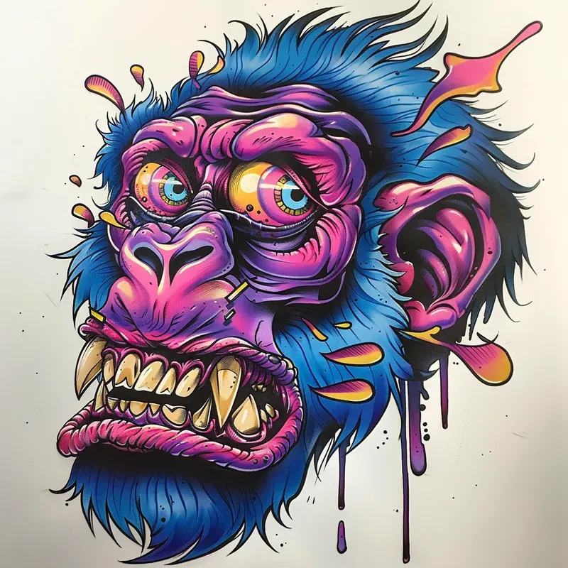 Newschool Cartoon Tattoos