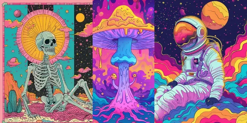 Surreal Psychedelic Wonders generated by undefined