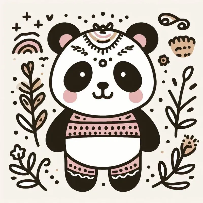 Cute Hand Drawn Boho Animal Doodles