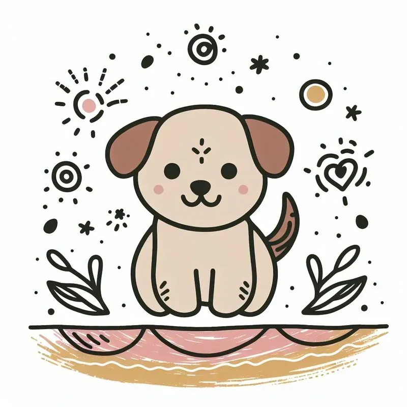 Cute Hand Drawn Boho Animal Doodles