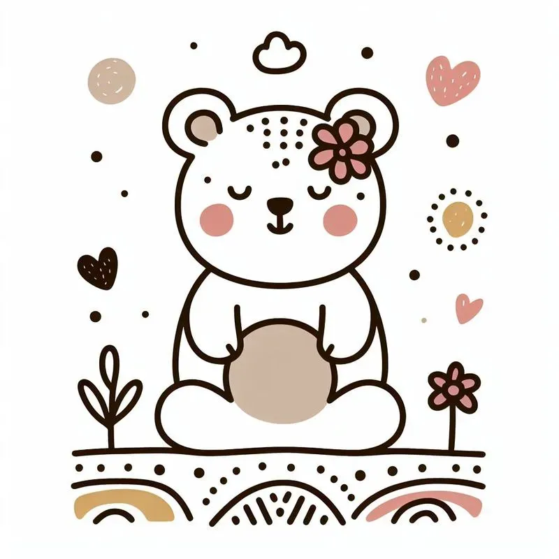 Cute Hand Drawn Boho Animal Doodles