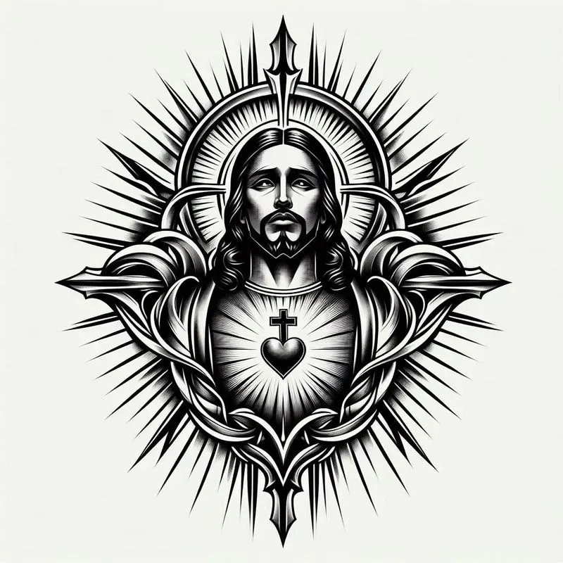 Traditional Chicano Black Grey Tattoos