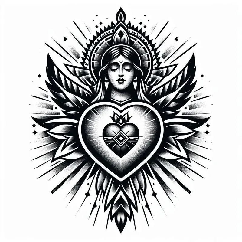 Traditional Chicano Black Grey Tattoos