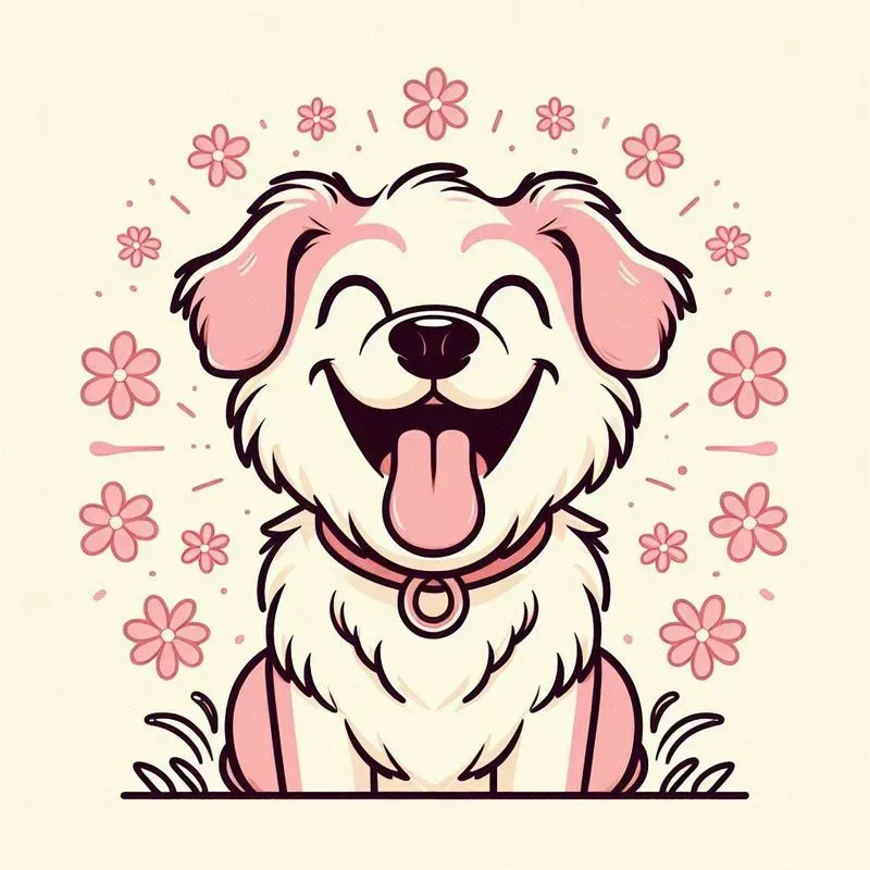 Cute Pastel Line Drawing Animals