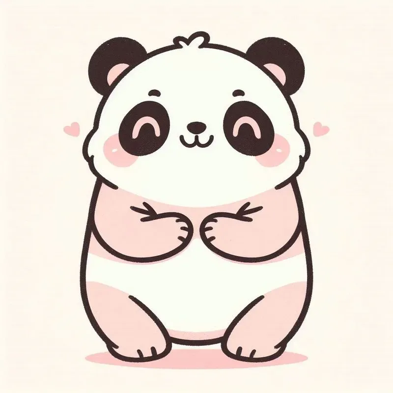 Cute Pastel Line Drawing Animals