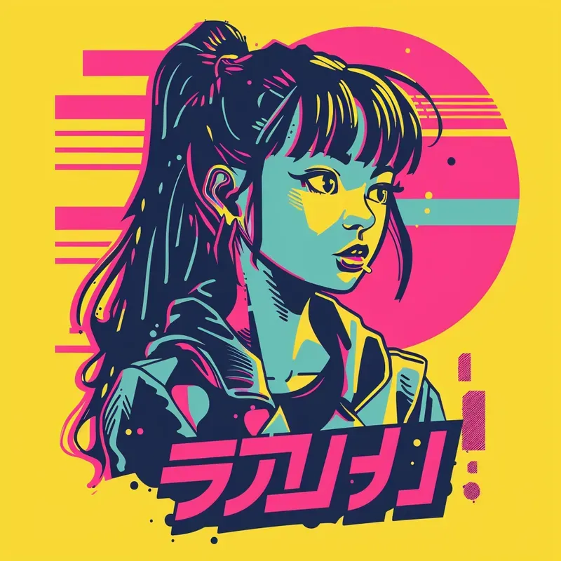 Retro Anime Manga Designs For Tshirts