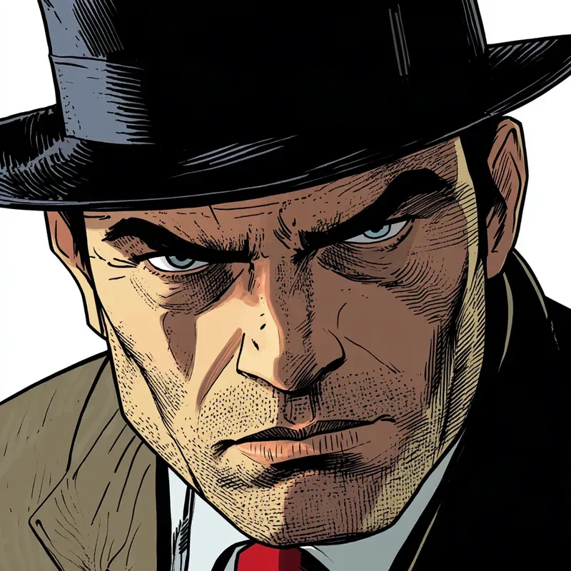 Vintage Comic Character Illustrations