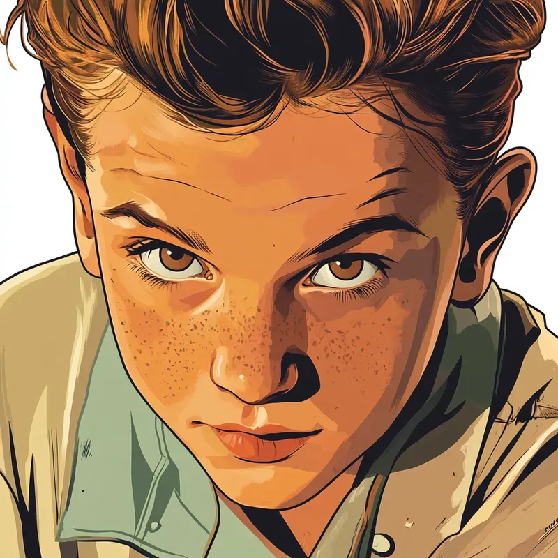 Vintage Comic Character Illustrations