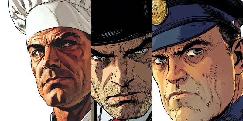 Vintage Comic Character Illustrations generated by undefined