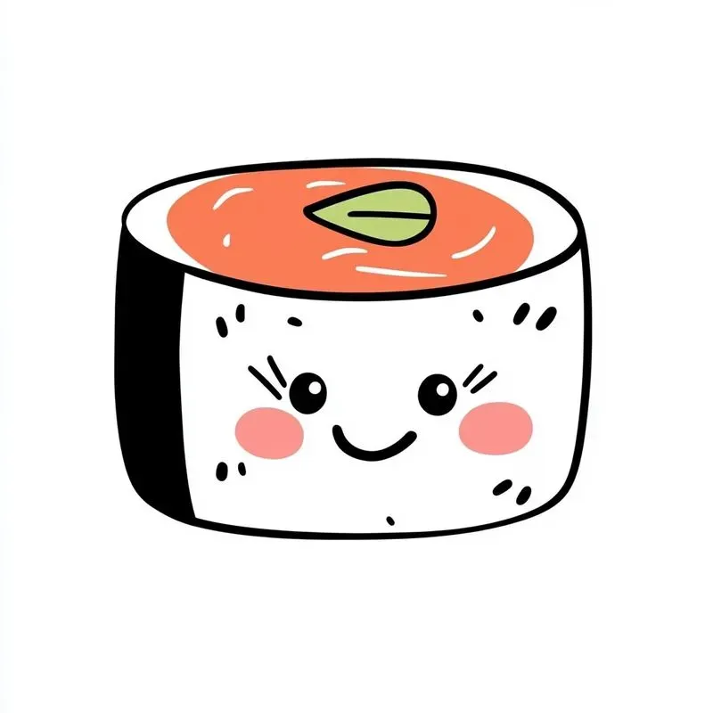 Adorable Food Cartoon Doodles