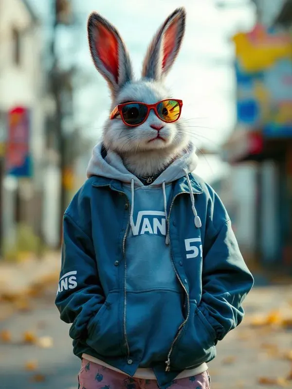 Cool Retro Streetwear Animals