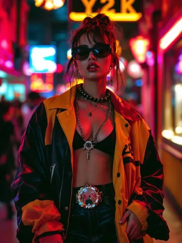 Y2k Aesthetic Street Fashion Photography