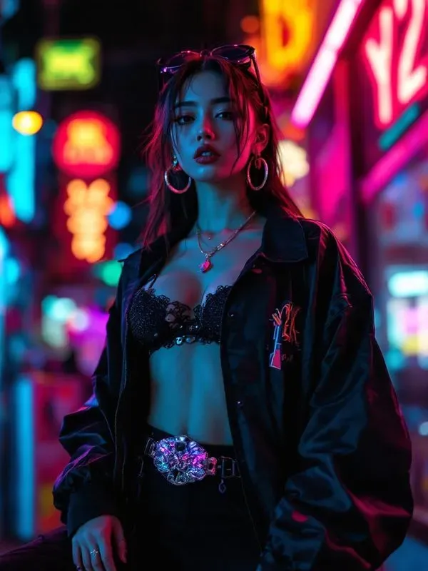 Y2k Aesthetic Street Fashion Photography