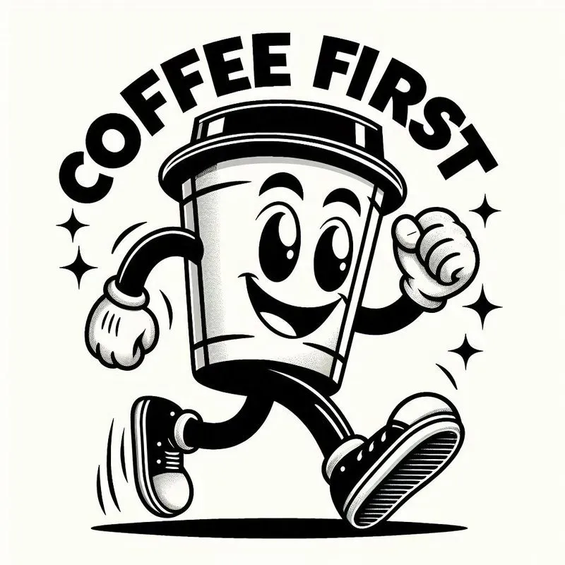 Retro Mascot Cartoon T-shirts With Text