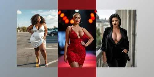 Gorgeous Plus Size Model Photos generated by flux