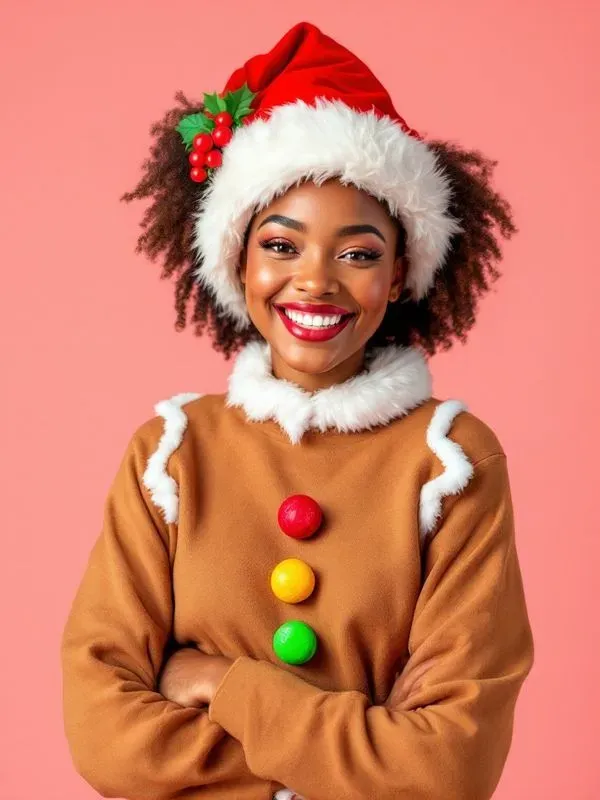 Christmas Costume Portrait Stock Photos