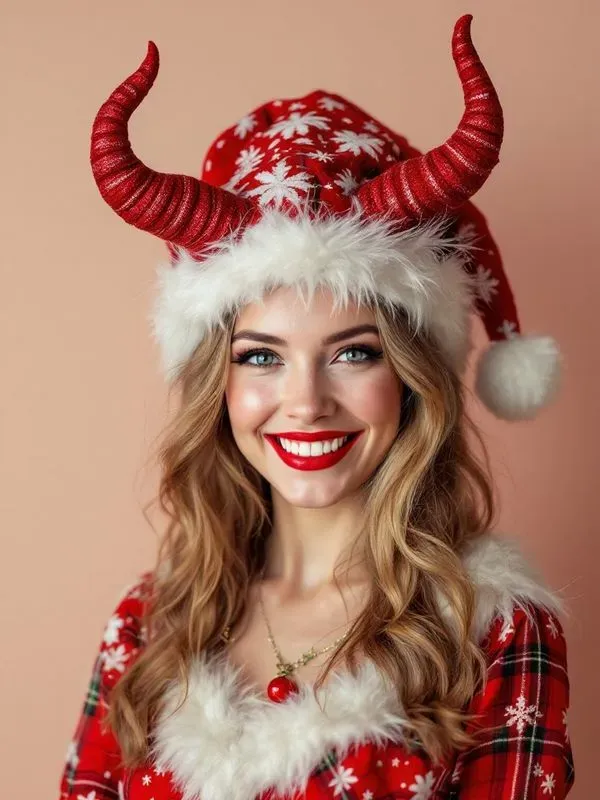 Christmas Costume Portrait Stock Photos